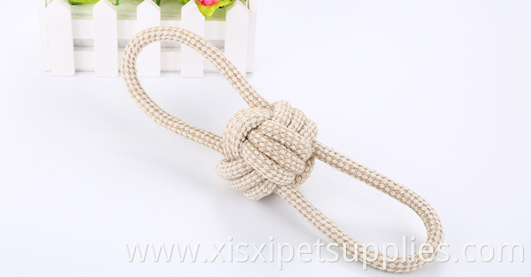 wholesale figure 8 cotton braided ball pet dog toy